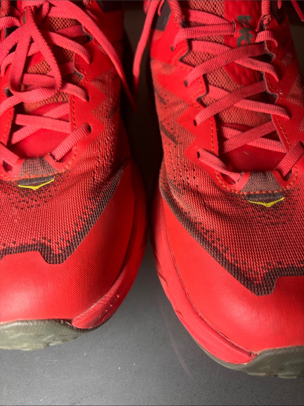 Red Hoka Speedgoat5 Running Shoes - Picture 8 of 11
